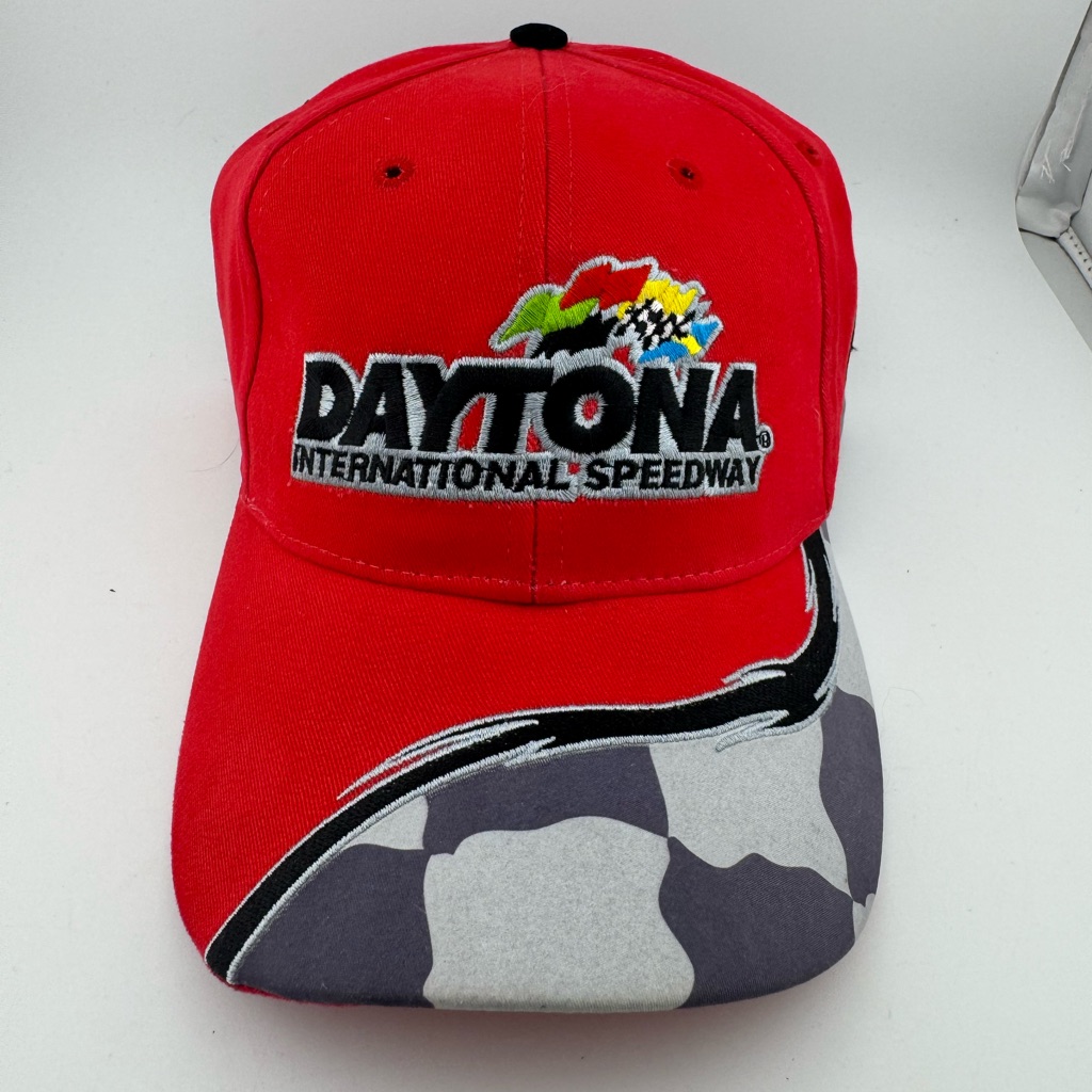 Red Daytona International Speedway Cap Adjustable